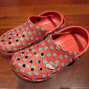 Vineyard Vines x Crocs Red Holiday Classic Clogs Size M5 W7
